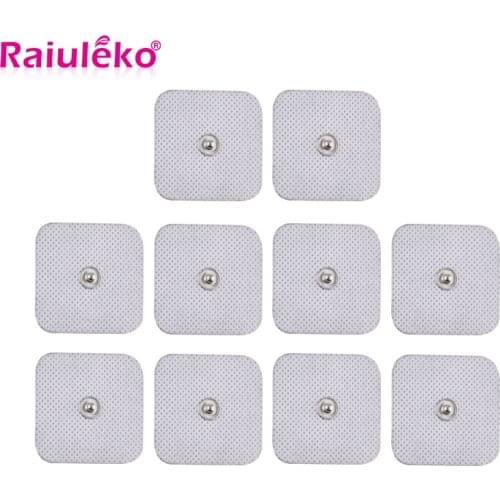 10Pcs Pulse Adhesive Gel Tens Electrode Pads Sticker For Electric Digital Therapy Massager Machine Therapeutic Muscle Stimulator