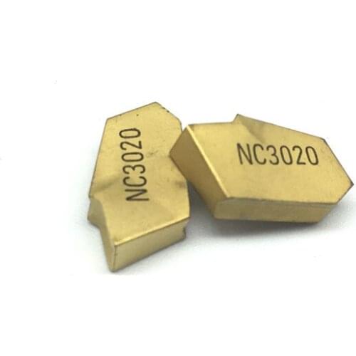 10PCS SP400 NC3020 grooving carbide inserts SP400 lathe cutter turning tool Parting and grooving tool Parting off