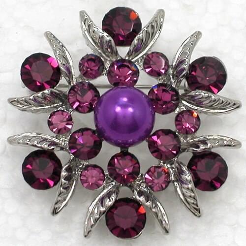 12pcs/lot Wholesale Fashion Brooch Rhinestone Bridal wedding Flower Pin brooches Jewelry Gift C101775