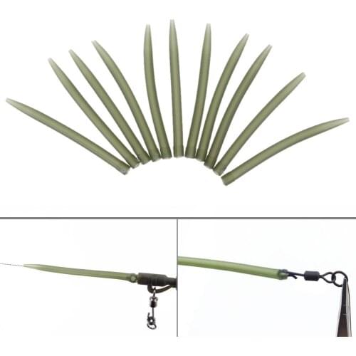 20/50/100pcs/Pack Terminal Carp Fishing Anti Tangle Sleeves Connect With Fishing Hook 53mm Carp Fish Tackle Pesca Iscas Tools