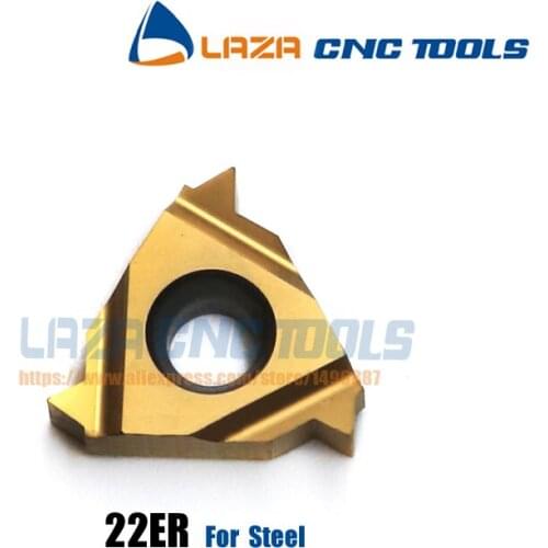 22ER 3.5/4.0ISO/22ER 4.5/5.0/6.0ISO SMX30/SMX35 *10pcs ISO Carbide Threading Inserts,Threading blades,Insert for Threaded Holder