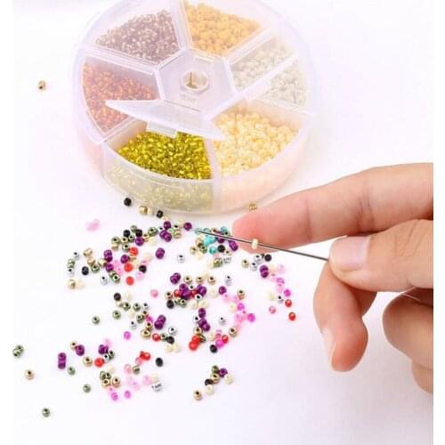 5000-7000pcs 2mm Glass Seed Beads Czech Charm Crystal Spacer Glass Beads For Jewelry Making Rings DIY Handmade Accessories
