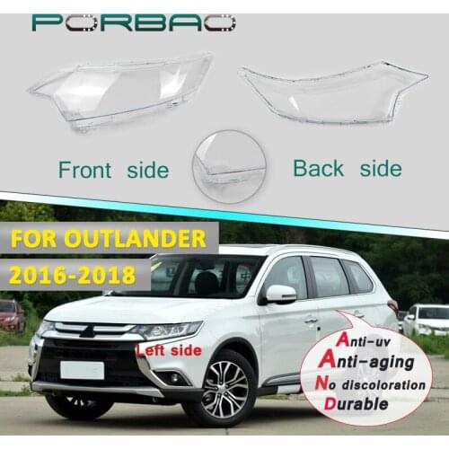 Car accessries Headlight Transparent Glass Lens Cover for OUTLANDER 16-18 Headlamp Clear Shell Replacement DIY