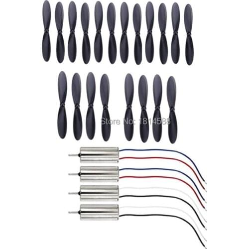 Hubsan X4 PLUS H107C + H107D + Quadcopter accessories H107D + -02 black blade propeller and electric motors H107D + -03