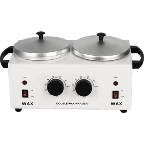 MEIERLI Double Pots Depilatory Wax Warmer Machine Paraffine Wax Heater For Hand And Feet SPA Epilator Hair Removal Tool