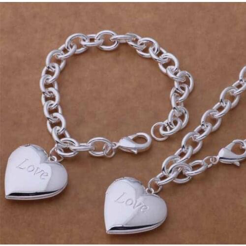 AS388 Hot sterling Jewelry Sets bracelet necklace /apgajgna avtajnaa silver color