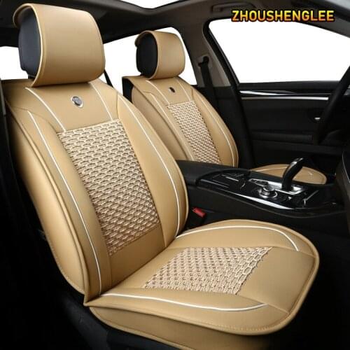 ZHOUSHENGLEE 1 pcs car seat cover For jaguar xf f pace f-pace xj xe f-type xk e-pace i-pace car protector seats