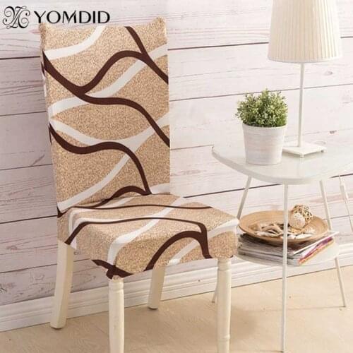 2Pieces/lot Printed Chair cover floral pattern elastic polyester Chair covers Kitchen Dining seat cover chair cover funda silla