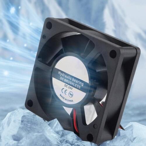 For VORON 2.4 Fan Kit 60x60x20mm 24V 6020 Fan With 2-pin Cable ForDuPont HighSpeed LowNoise Fan 3D Printer Parts With 20cm Cord