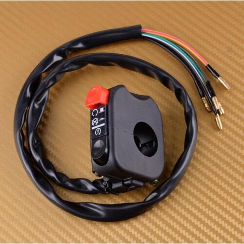 DWCX Universal Motorcycle ATV 7/8" Handlebar Mount Start Stop Kill On Off Button Side Right Switch ES