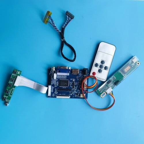 Kit for 1280x800 LP141WX3 14.1" 30pin 1CCFL Screen HDMI-compatible+VGA+LVDS+2AV+Panel+Controller driver board LED LCD