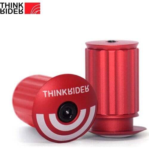 ThinkRider 1 Pair Bicycle Grip Handlebar End Cap Aluminium Alloy Lock MTB Mountain Handle Bar Grips End Plugs for Bike Accessory