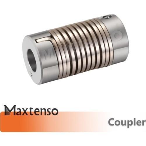 MAXTENSO Flexible Shaft Coupler GD Zinc Alloy Encoder D16 L27 Spring Clamp for 3D Printer Coupling Applicable to Micro-motor CNC