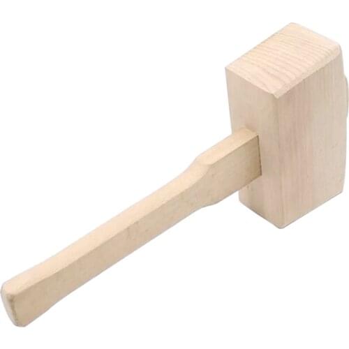 Hammer Wooden Manual Hand-Held Bar Ice Hammer For Bartender Ice Mallet Ice Bag Lewis Bag For Crushed Ice Bartender Kit Bar Tools