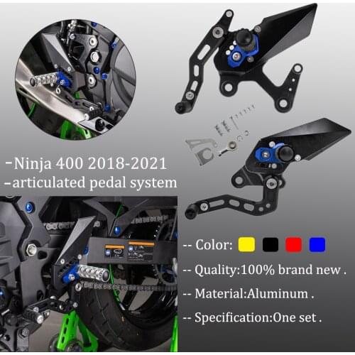 MTKRACING for kawasaki ninja400 ninja 400 rear pedal augmented pedal for motorcycle articulated pedal system 2018-2020