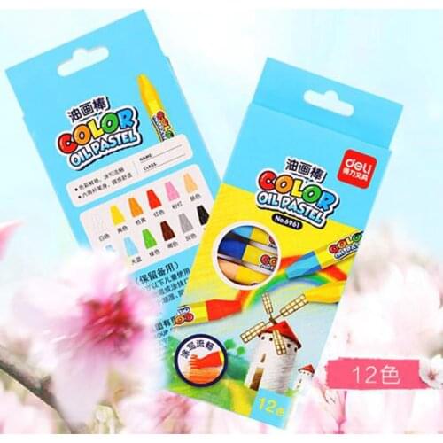 12 Colors Wax Crayon Oil Pastel Pen Set Drawing Paint Graffiti Crayons For Kids Children School Office Art Supplies