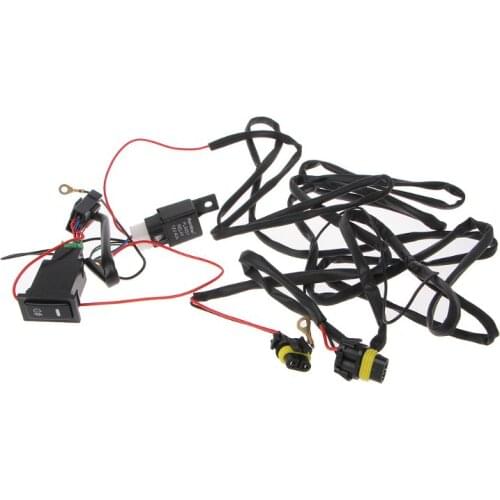 2021 New Universal 12V 40A Relay Wiring Harness With On/Off Switch Kit For Car LED Fog Light
