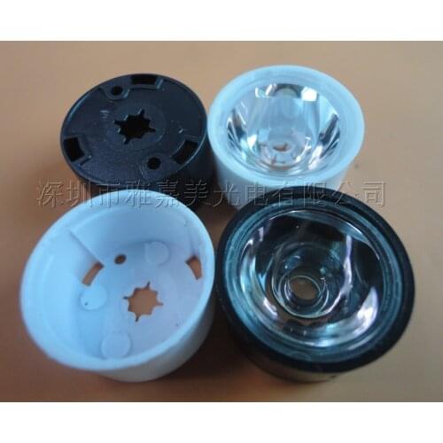 Cree LED lens Diameter 21.5mm Smooth surface(5 10 15 20 30 45 60 85 degrees)XPE/XPG lens,"3535" Lens Belt holder