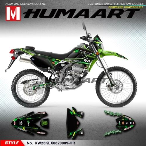 HUMAART Custom Stickers Vinyl Decals for KLX 250 S D-Tracker X Final Edition 2008 2009 2010 2011 2012 2013 to 2020
