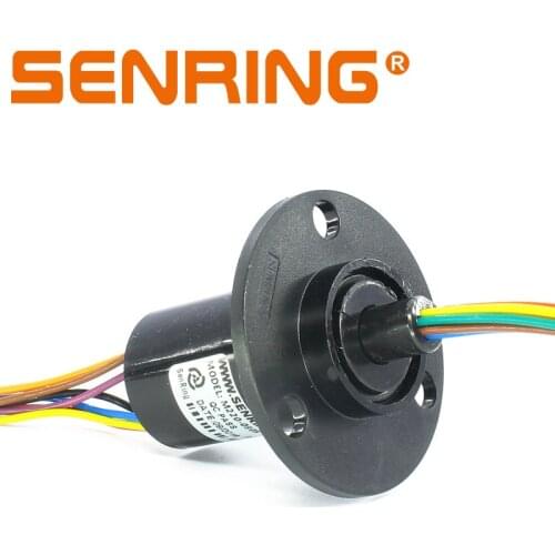 Rotary Joint Slip Ring 8 Circuits 5A with Outer Diameter 22mm Housing Plastic Low Torque slipring