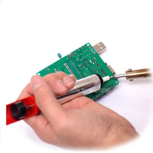 Suction Tin Solder Suckers Desoldering Gun Soldering Iron Pen Hand Tools Desoldering Pump RED