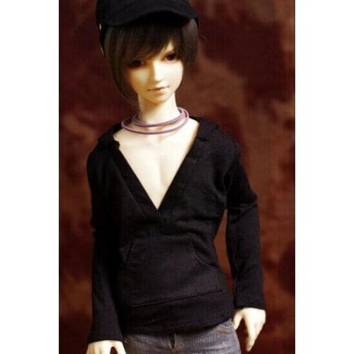[wamami] Black Hoodie Shirt/Outwear/Outfit 1/4 MSD 1/3 SD DZ SD17 DZ70 BJD Dollfie