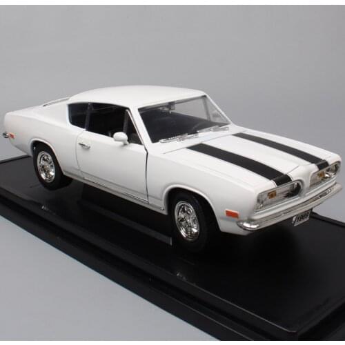 Brands big 1 18 Plymouth Barracude Chrysler 1969 muscle metal auto car Die cast Vehicles scales model toy cars for children gift