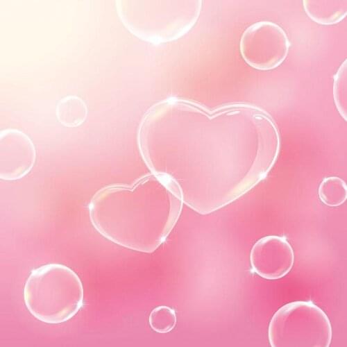 Sweet 16 Girl Princess Heart Bubbles Photography Backdrops Happy Valentines Day Wedding Lovers Art Photo Backgrounds For Studio