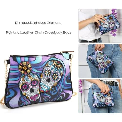 5D Diamond Painting Shoulder Bag For Women Crossbody Handbag PursesWallet DIY Special Shaped Drill Cross Stitch Embroidery Kit