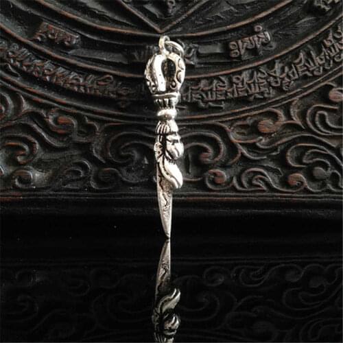 Tibetan Metal Copper Vajra Amulet Charms for Man small size TBP193