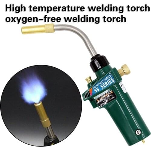 High-quality Braze Welding Torch MAPP Propane Gas Torch Piezo Trigger Ignition Copper Aluminum Heating Solder Burner