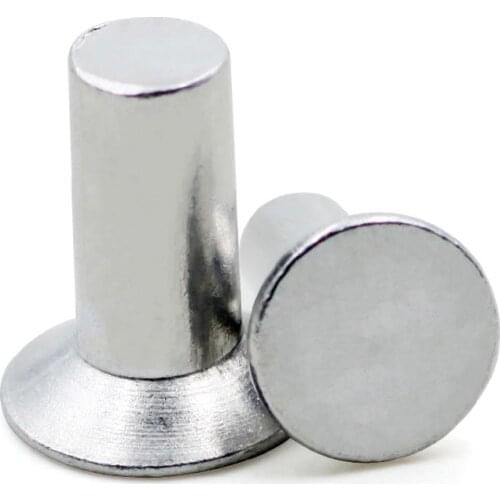 50PCS-M3*4/5/6/8/10/12/16/20 GB869 Countersunk Aluminum Solid Rivet / Flat Cone Head