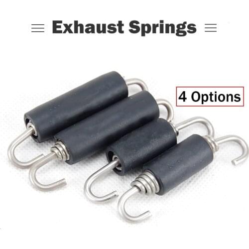 68mm 60mm Motorcycle Exhaust Muffler Springs Tension Black Springs Ruber with Logo Escape Moto Springs