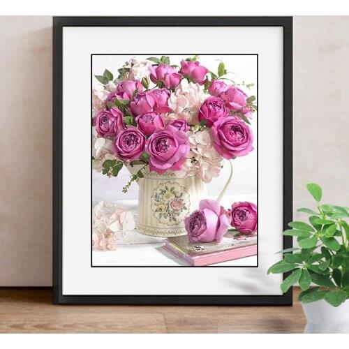 Diamond Mosaic Flower Diamond Painting 5d Sets Painting With Diamonds Embroidery Full Square Picture Of Rhinestone