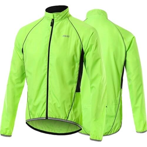 ARSUXEO Cycling Jacket Bike Jersey Man Windbreaker Breathable Windproof Bike Wind Coat Mtb Jersey Motocross Cycling Clothes