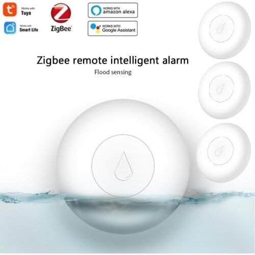 ZigBee TUYA Water Leak Detector Flood Sensor Water Tank Full Water Linkage Alarm Work With Smart Life APP Remote Monitoring