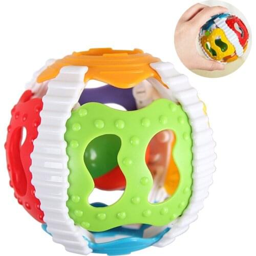 Baby Toy Fun Little Loud Bell Ball Baby Ball Toy Rattles Develop Baby Intelligence Baby Activity Grasping Toy Hand Bell Rattle