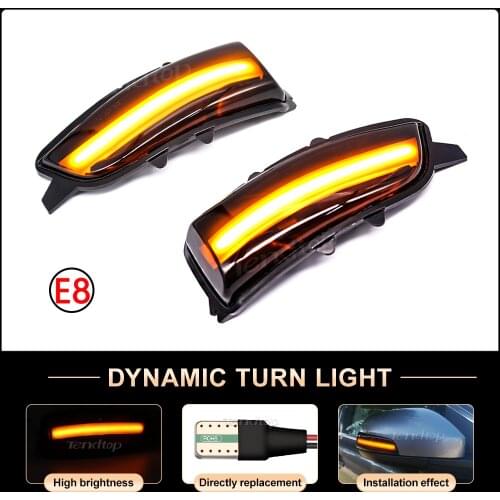 Dynamic LED Blinker Turn Signal Lamp Side Mirror Lights Indicator Repeater Blub For Volvo C30 C70 S40 S60 V40 V50 V70 2008-2010