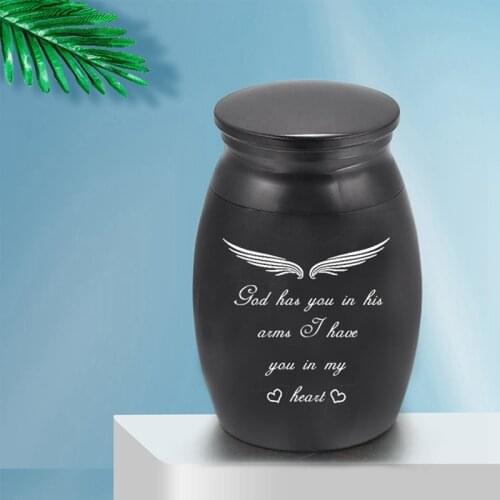 Pets Keepsake Casket Columbarium Pets Memorials Mini Size Letter Black Urn Pets Dog Cat Bird Mouse Cremation Ashes Urn