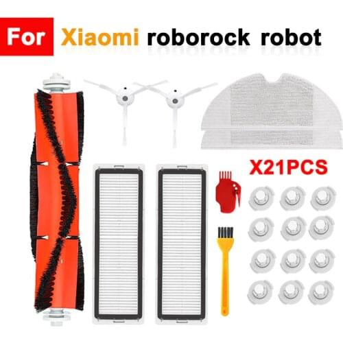 HEPA Filter Side Brush Main Brush Washable Mop Cloth For XiaoMi Roborock S5 MAX S6 Pure Accessories Vacuum Cleaner Parts