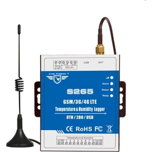 GSM/SMS/GPRS/4G Supermarket hospital Temperature&Humidity Data Logger S265-King Pigeon