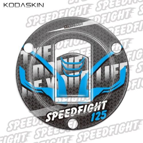 KODASKIN 3D Printing Oil Cap Tank Pad Decal Protection Fiber Fuel Gas For PEUGEOT speedfight125 sf125