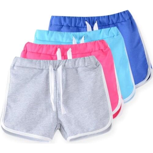 SheeCute kids clothing new candy color girls short hot summer boys beach pants shorts 0902