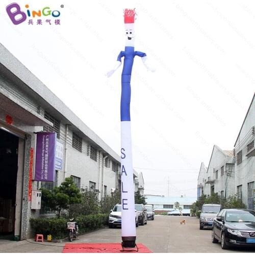 Customized 8 Meters Tall Air Dancer Inflatable Wave Man / Inflatable Advertising Sky Dancer / Inflated Air Tube Dancer - Toys