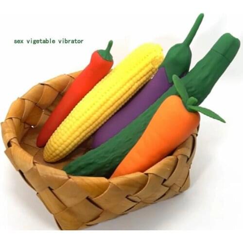 Real Vegetable Vibrator Sex Toy for Couples Man Unique Sex Toy for Girl with 10 Vibrations Waterproof Sexual Vibrator for Women