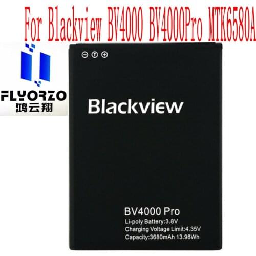 100% Brand new original 3680mAh BV4000 Battery For Blackview BV4000 BV4000Pro MTK6580A Mobile Phone