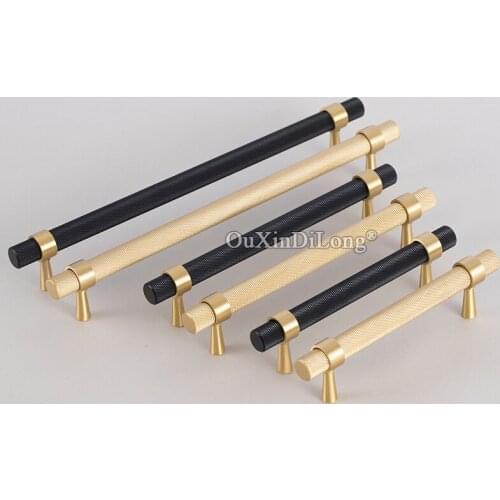 High Quality 10PCS European Brass Knurled Furniture Handles Drawer Pulls Cupboard Wardrobe Kitchen Shoe TV Cabinet Pulls Handles