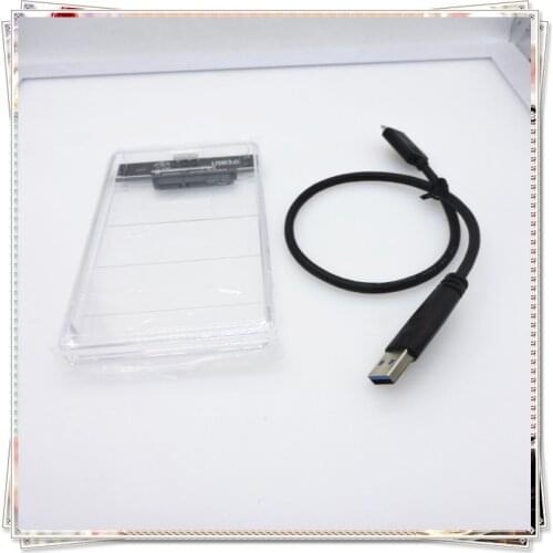 Transparent USB 3.1 UASP Type C to Sata 3.0 HDD Case 2.5 inch Hard Drive Enclosure