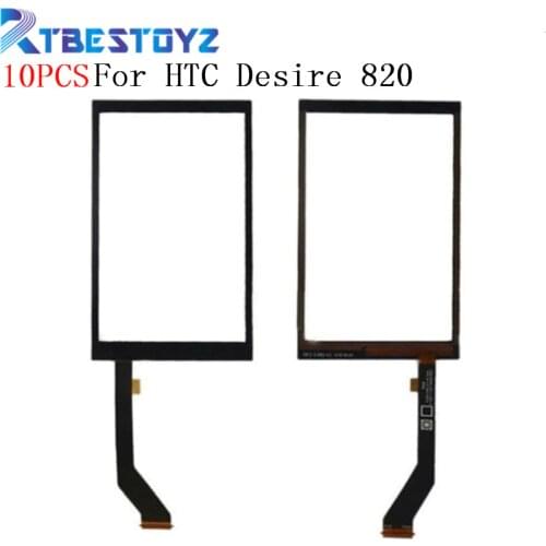 RTBESTOYZ 10PCS/Lot Touch Screen Digitizer Sensor Front Glass Lens For HTC Desire 820 D820