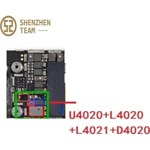 SZteam 2sets/llot for ip6 backlight fix kit Backlight ic U4020 + L4020 L4021 coil+ D4020 D4021 diode+ backlight filters fues